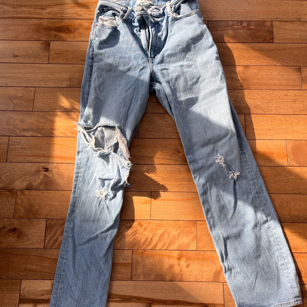 Abercrombie Distressed Light Blue Jeans